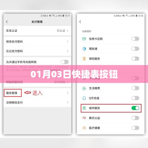 快捷表按钮使用指南，01月03日操作详解