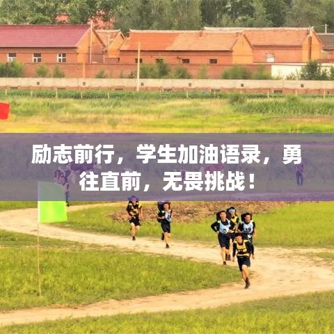 励志前行，学生加油语录，勇往直前，无畏挑战！