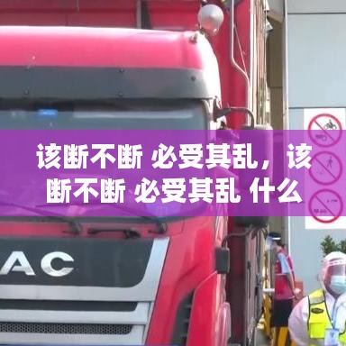 该断不断 必受其乱，该断不断 必受其乱 什么意识 