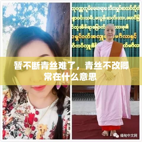 暂不断青丝难了，青丝不改卿常在什么意思 