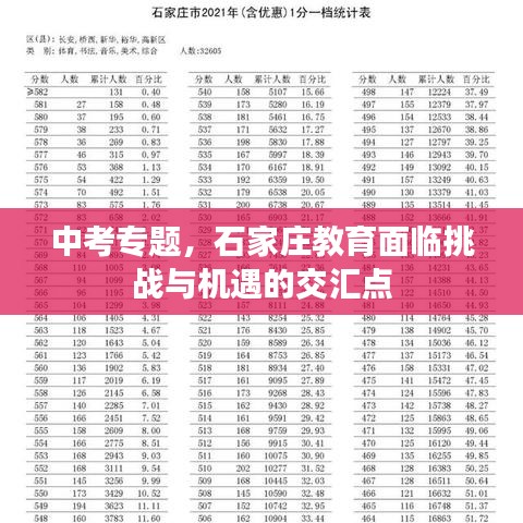中考专题，石家庄教育面临挑战与机遇的交汇点