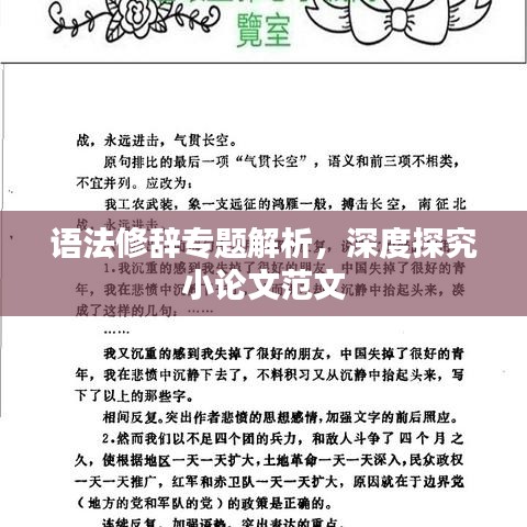 语法修辞专题解析，深度探究小论文范文