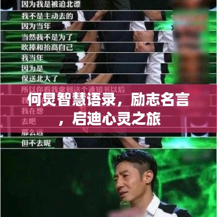 何炅智慧语录，励志名言，启迪心灵之旅