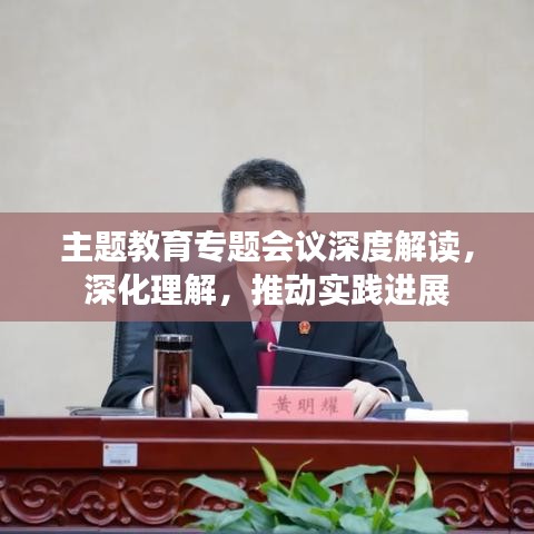 主题教育专题会议深度解读，深化理解，推动实践进展