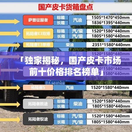「独家揭秘，国产皮卡市场前十价格排名榜单」