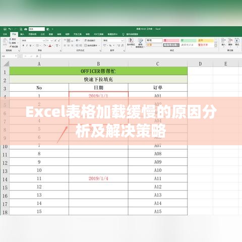 Excel表格加载缓慢的原因分析及解决策略