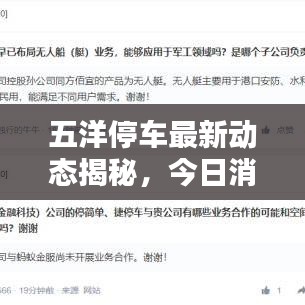 五洋停车最新动态揭秘，今日消息一网打尽
