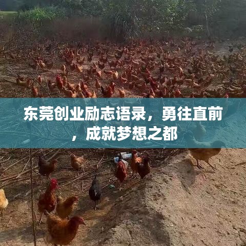 东莞创业励志语录，勇往直前，成就梦想之都